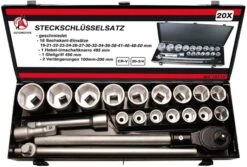 BGS DIY Steckschlüssel-Satz | Antrieb 20 Mm (3/4") | SW 19 - 50 Mm | 20-tlg. – 15113 -Ks Festools Verkaufe 15113