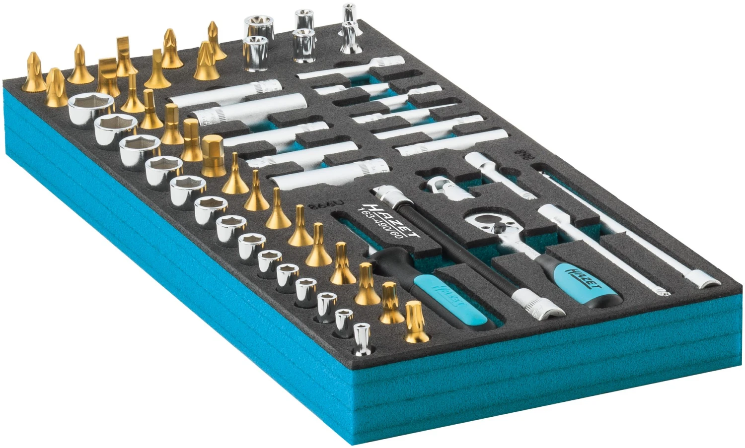 HAZET Steckschlüsselsatz 6,3mm 1/4 Zoll TORX PH Pozidriv PZ Schlitz 60tlg 163-490/60 2 HAZET Steckschlüsselsatz 6,3mm 1/4 Zoll TORX PH Pozidriv PZ Schlitz 60tlg 163-490/60 – Bild 2