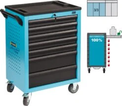 HAZET Werkstattwagen Assistent Leer Mit 7 Schubladen 178N-7