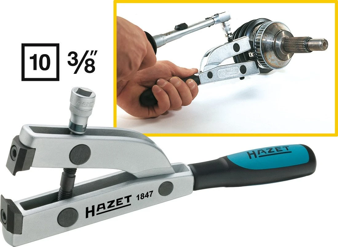 HAZET Achsmanschetten Spann-Zange- Vierkant Hohl 10 Mm (3/8 Zoll) 1847 2 HAZET Achsmanschetten Spann-Zange- Vierkant Hohl 10 Mm (3/8 Zoll) 1847 – Bild 2