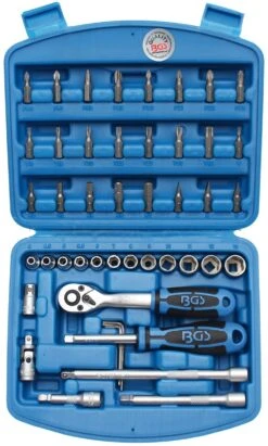 BGS Steckschlüssel-Satz | Antrieb 6,3 Mm (1/4") | 46-tlg. – 2144
