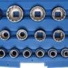 BGS Steckschlüssel-Einsatz-Satz Gear Lock | 12,5 Mm (1/2") | 19-tlg. – 2152