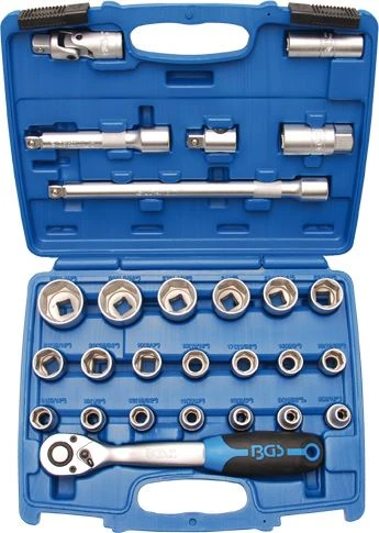BGS Steckschlüssel-Satz | Antrieb 12,5 Mm (1/2") | Zollgrößen | 27-tlg. – 2216 3 BGS Steckschlüssel-Satz | Antrieb 12,5 Mm (1/2") | Zollgrößen | 27-tlg. – 2216 – Bild 3
