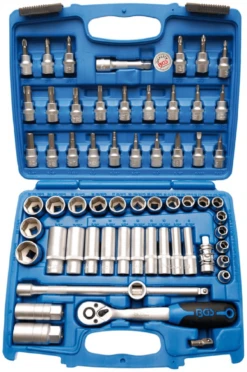 BGS Steckschlüssel-Satz Sechskant | Antrieb 10 Mm (3/8") | 61-tlg. – 2218
