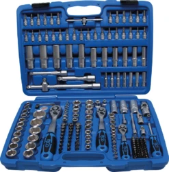 BGS Steckschlüssel-Satz Sechskant | Antrieb 6,3 Mm (1/4") / 10 Mm (3/8") / 12,5 Mm (1/2") | Zollgrößen | 192-tlg. – 2245