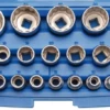 BGS Steckschlüssel-Einsatz-Satz Zwölfkant | 12,5 Mm (1/2") | SW 8 - 36 Mm | 21-tlg. – 2267