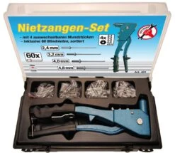 BGS DIY Nietzangen-Set | 2,4 / 3,2 / 4,0 / 4,8 Mm | 250 Mm – 401 -Ks Festools Verkaufe 401533bec49409a8