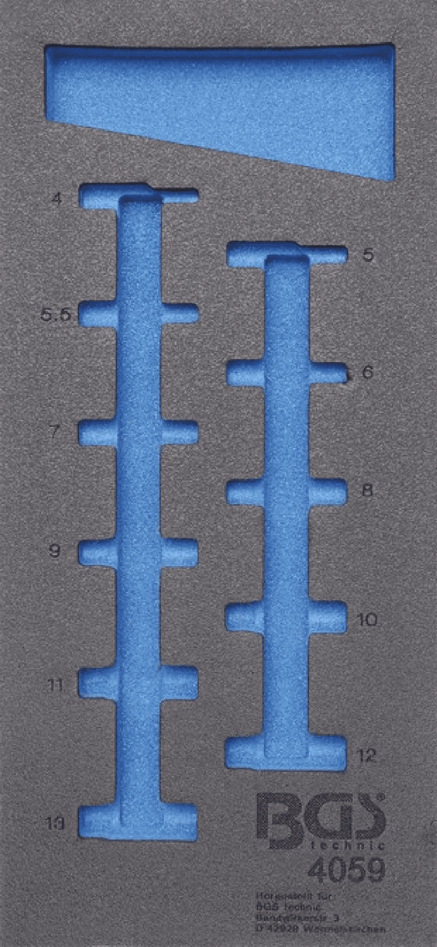 BGS Werkstattwageneinlage 1/3 | Leer | Für Art. 4059 – 4059-1 1 BGS Werkstattwageneinlage 1/3 | Leer | Für Art. 4059 – 4059-1