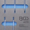 BGS Werkstattwageneinlage 1/3: Schraubendreher T-Profil (für Torx) | 5-tlg. – 4076