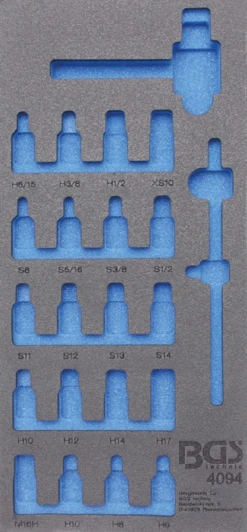 BGS Werkstattwageneinlage 1/3 | Leer | Für Art. 4094 – 4094-1