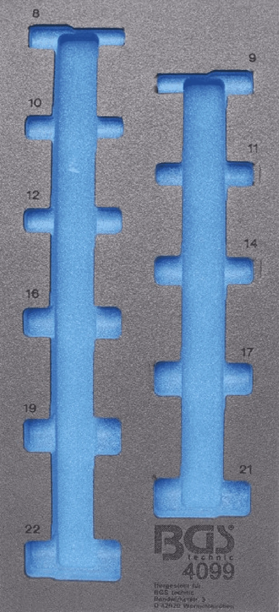 BGS Werkstattwageneinlage 1/3 | Leer | Für Art. 4099 – 4099-1 1 BGS Werkstattwageneinlage 1/3 | Leer | Für Art. 4099 – 4099-1