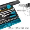 HAZET Steckschlüssel Satz 1/4 Zoll Werkzeugset Im Ergonomischen SmartCase 30tlg 854