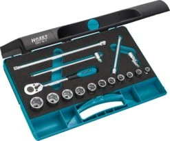 HAZET Steckschlüsselsatz 10mm 3/8 Zoll Außen-Sechskant-Tractionsprofil 16-teilig 880N-1