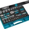 HAZET Steckschlüsselsatz Metrisch 5/16 Zoll 8mm 1/4 Zoll 6,3mm 3/8 Zoll 10mm 46tlg 882-1