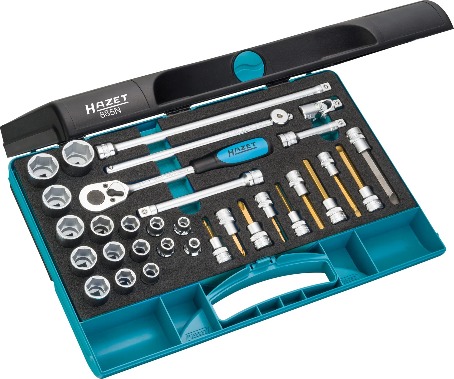 HAZET Steckschlüsselsatz Metrisch 3/8 Zoll 10mm 32-teilig 885N 1 HAZET Steckschlüsselsatz Metrisch 3/8 Zoll 10mm 32-teilig 885N