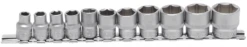 BGS Steckschlüssel-Einsatz-Satz, Sechskant | 10 Mm (3/8") | SW 5/16" - 7/8" | 11-tlg. – 9110