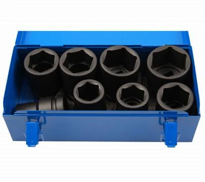 BGS Kraft-Steckschlüssel-Einsatz-Satz Sechskant | 25 Mm (1") | SW 27 - 50 Mm | 8-tlg. – 5245 2 BGS Kraft-Steckschlüssel-Einsatz-Satz Sechskant | 25 Mm (1") | SW 27 - 50 Mm | 8-tlg. – 5245 – Bild 2