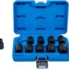 BGS Kraft-Steckschlüssel-Einsatz-Satz Sechskant | 12,5 Mm (1/2") | SW 10 - 24 Mm | 10-tlg. – 5205