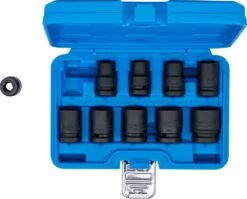 BGS Kraft-Steckschlüssel-Einsatz-Satz Sechskant | 12,5 Mm (1/2") | SW 10 - 24 Mm | 10-tlg. – 5205 -Ks Festools Verkaufe bgs 5205 004