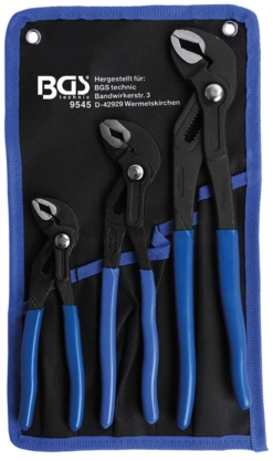 BGS Wasserpumpenzangen-Satz | Arretierbar | 175 / 240 / 300 Mm | 3-tlg. – 9545