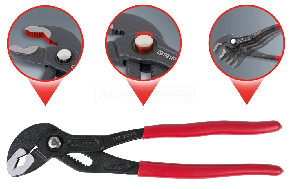 KS Tools Wasserpumpenzange Mit Druckknopfverstellung, 300mm - 115.2012 2 KS Tools Wasserpumpenzange Mit Druckknopfverstellung, 300mm - 115.2012 – Bild 2